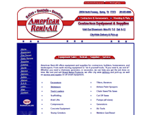 Tablet Screenshot of americanrent-all.com